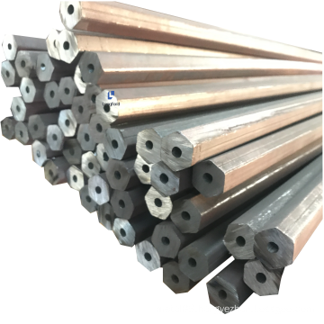 Irregular tube cold drawn hot rolled hexagon hollow steel for nuts, machinery parts processing,drill